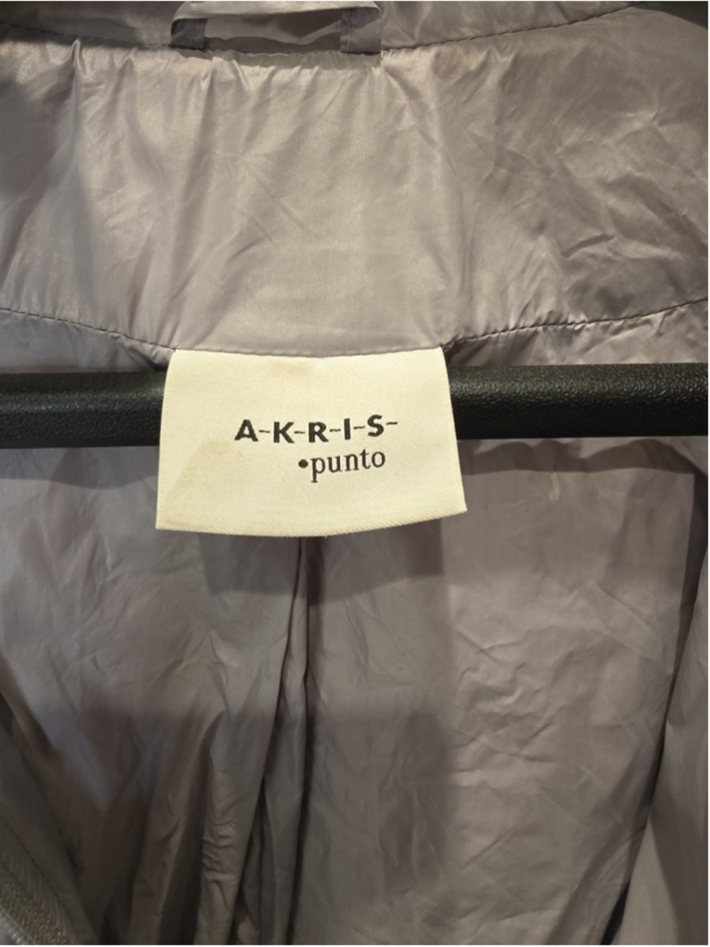AKRIS Punto Gray Circle Quilt Hooded Puffer Jacket Women's US 8 EU 40 Coat - Picture 14 of 16
